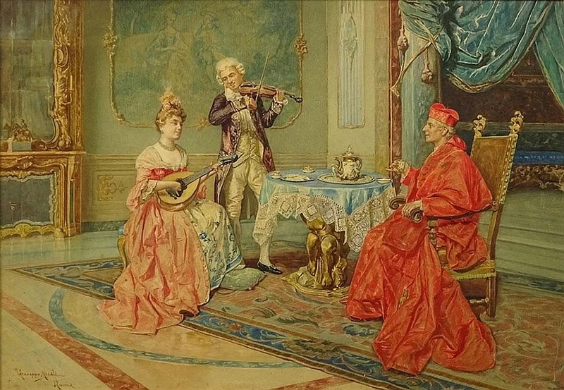 Caffè e musica con il Cardinale